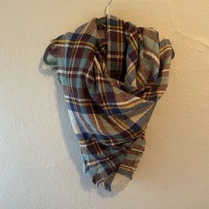 Plaid Blanket Scarf